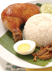 Nasi Lemak with Signature Fried Chicken