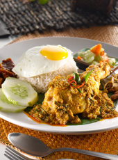 Nasi Lemak Rendang Chicken