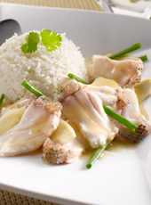 Ginger Spring Onion Fish Rice
