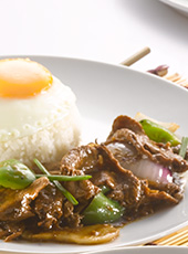 Black Pepper Beef Rice