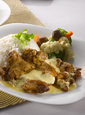 Grilled Hollandaise Chicken Rice