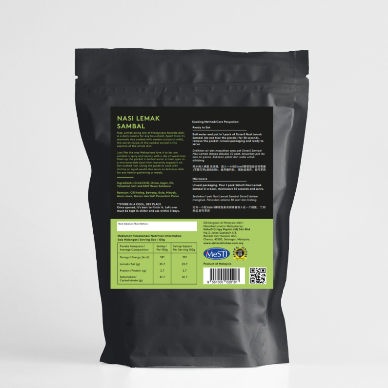 Nasi Lemak Sambal BK PCH